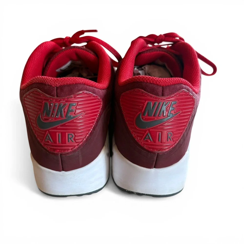 Nike Air Max 90 Ultra Red Burgundy Men's Size‎ 12 Running Shoes 819474-602